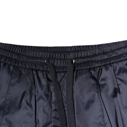Dolce & Gabbana Dark Blue Cotton Skinny Sweatpants Pants