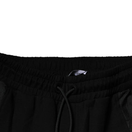 Dolce & Gabbana Black Leopard Slim Fit Jogger Pants