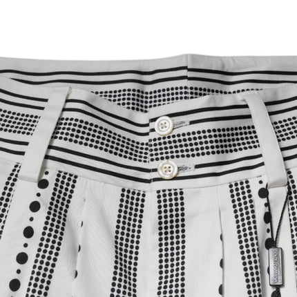 Dolce & Gabbana White Straight Formal Dress Pants