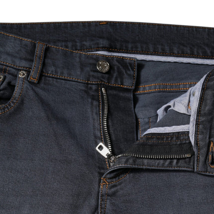 Dolce & Gabbana Dark Gray Cotton Skinny Denim Jeans