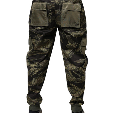 Dolce & Gabbana Green Cotton Jogger Cargo Pants