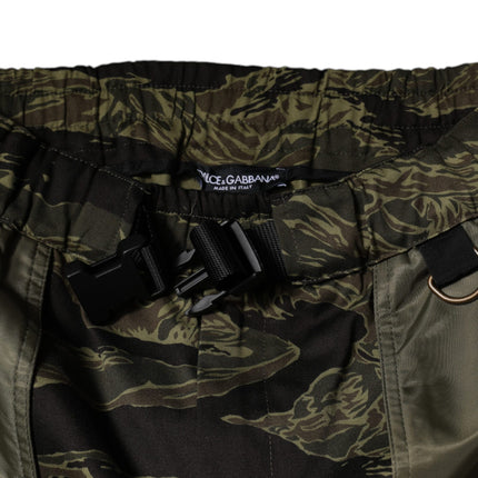 Dolce & Gabbana Green Cotton Jogger Cargo Pants