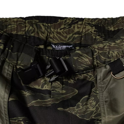 Dolce & Gabbana Green Cotton Jogger Cargo Pants