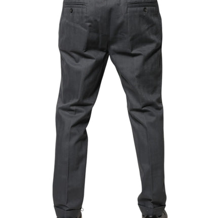 Dolce & Gabbana Gray Tapered Formal Dress Pants