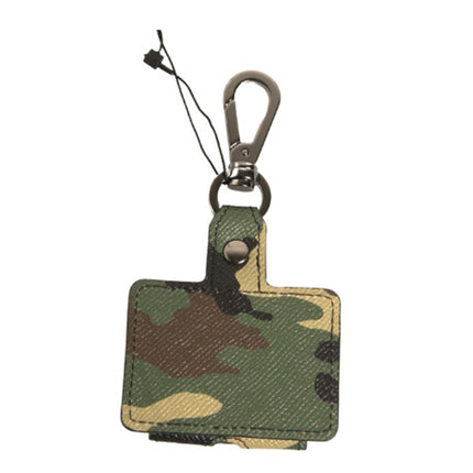 Dolce & Gabbana Multicolor Camouflage Leather Metal Airpods Case