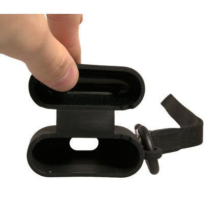 Dolce & Gabbana Black Silicone Rubber Logo Embossed Airpods Case