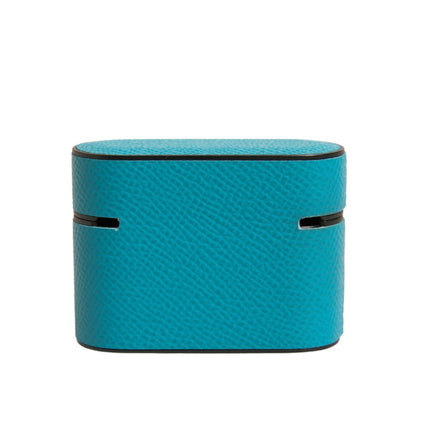 Dolce & Gabbana Green Leather Metal Logo Plaque Holder Airpods Case
