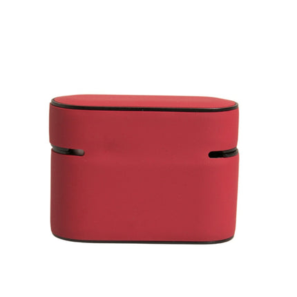 Dolce & Gabbana Red PVC Embossed Logo Plaque Holder Airpods Case