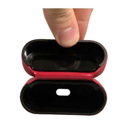 Dolce & Gabbana Red PVC Embossed Logo Plaque Holder Airpods Case