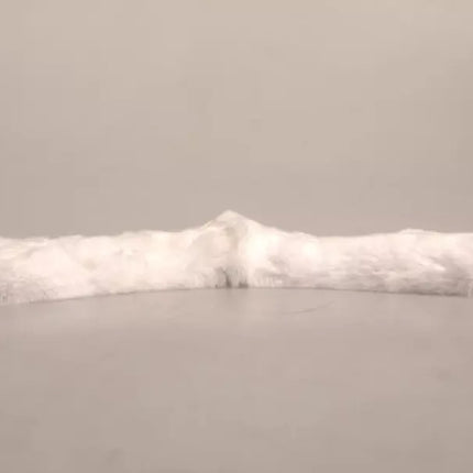 Dolce & Gabbana White Fur Shoulder Collar Wrap Shawl Scarf