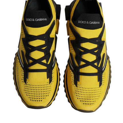 Dolce & Gabbana Yellow SORRENTO Sport Stretch Sneakers Shoes