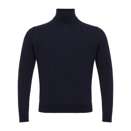 Colombo Blue Cashmere Turtleneck