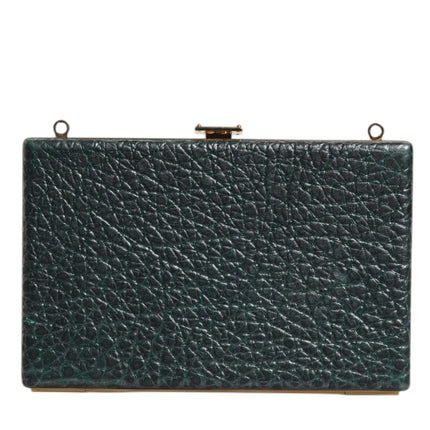 Dolce & Gabbana Black Leather Clutch Evening Crossbody Bag