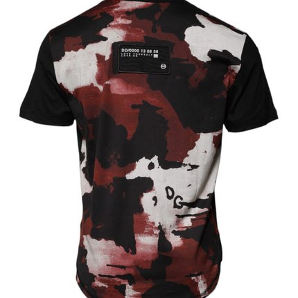 Dolce & Gabbana Multicolor Camouflage Crew Neck T-shirt