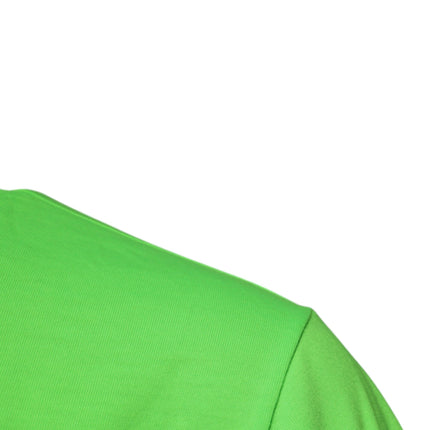 Dolce & Gabbana Green Logo Polyester Crew Neck T-shirt