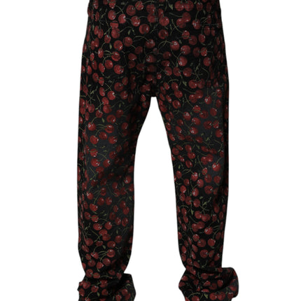 Dolce & Gabbana Black Cherry Cotton Straight Men Denim Jeans