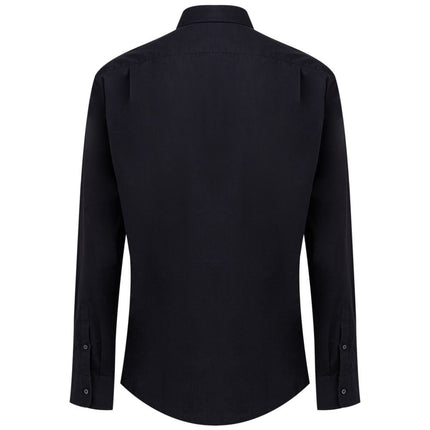 Dolce & Gabbana Navy Blue Cotton Dress Shirt
