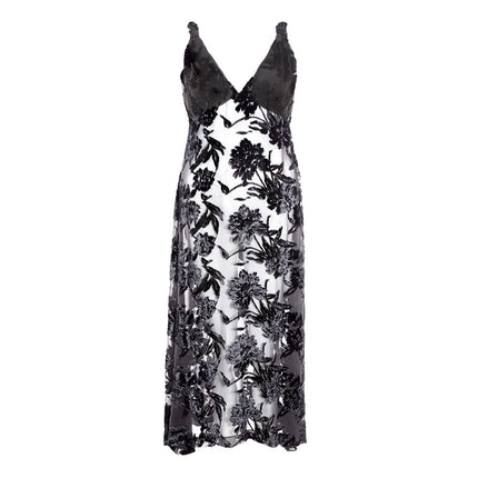 Lardini Black Viscose Cocktail Dress