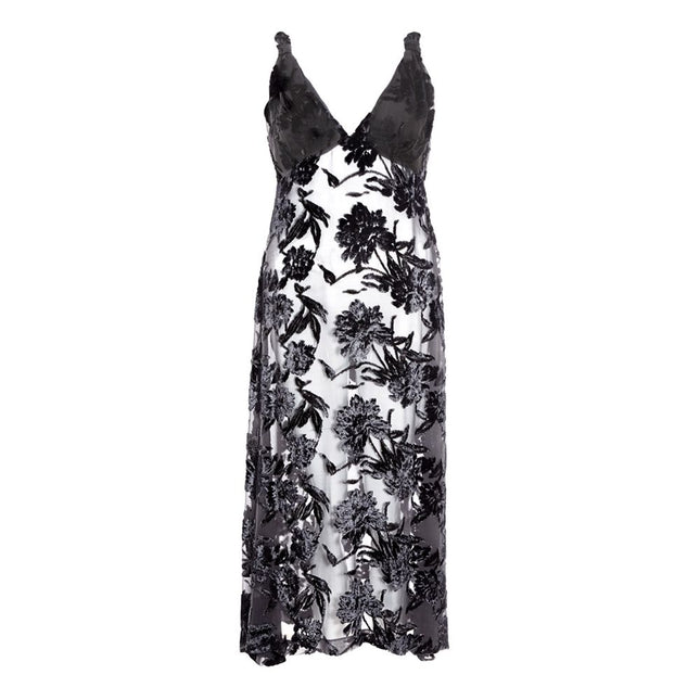 Lardini Black Viscose Cocktail Dress