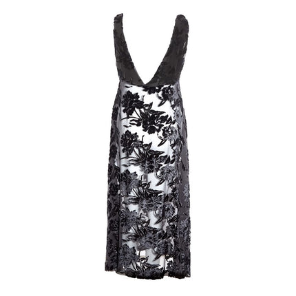 Lardini Black Viscose Cocktail Dress