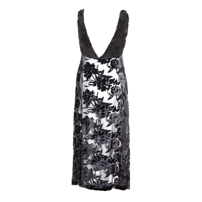Lardini Black Viscose Cocktail Dress