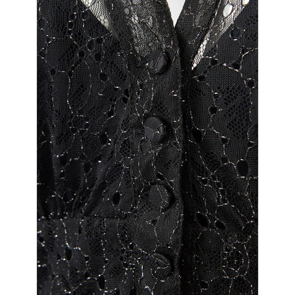 Lardini Black Nylon Casual Dress