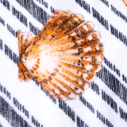 Dolce & Gabbana Multicolor Stripes Seashells Beach Towel
