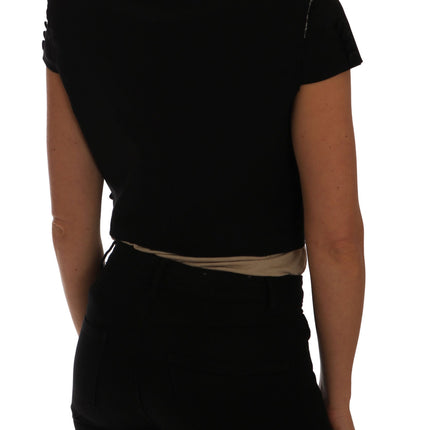 Dolce & Gabbana Black Short Croped Blazer Jacket