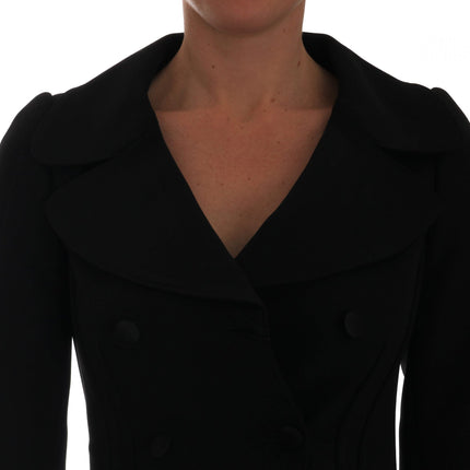 Dolce & Gabbana Black Short Croped Jacket Blazer