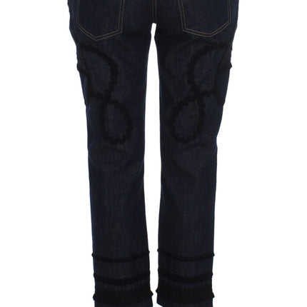 Dolce & Gabbana Blue Denim Cotton CAPRI Torero Jeans