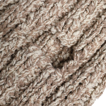 Dolce & Gabbana Beige Wool Knitted Ski Mask Balaclava Hat