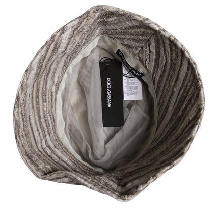 Dolce & Gabbana Multicolor Stripes Cotton Bucket Cap