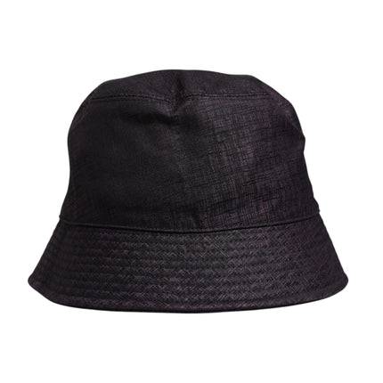 Dolce & Gabbana Black Wide Brim Nylon Bucket Hat