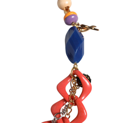 Dolce & Gabbana Multicolor Embellished Waist Chain Belt
