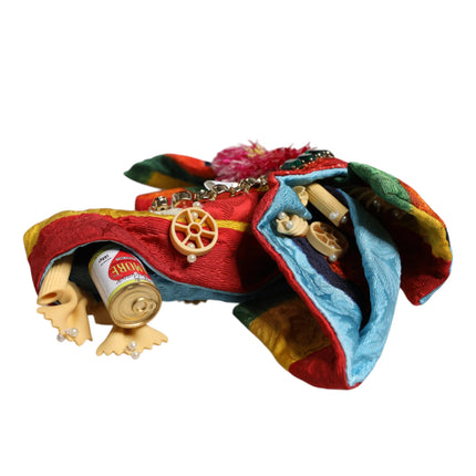 Dolce & Gabbana Multicolor Floral Crystal Embellished Diadem Headband