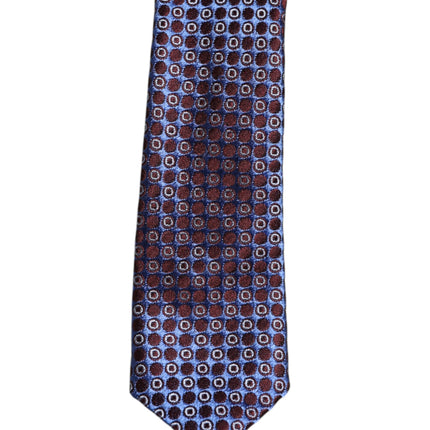Dolce & Gabbana Multicolor Circles Silk Adjustable Necktie Tie