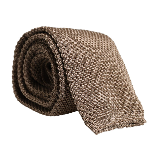 Dolce & Gabbana Brown Silk Adjustable Necktie Tie