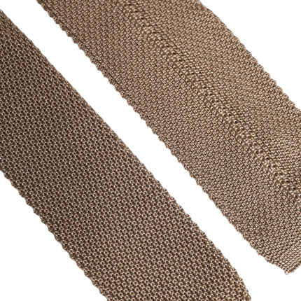 Dolce & Gabbana Brown Silk Adjustable Necktie Tie