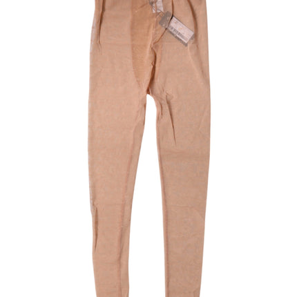 Dolce & Gabbana Nude Beige Logo Lace Lingerie Pants Underwear