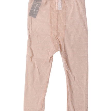 Dolce & Gabbana Beige Logo Lace Lingerie Cropped Tights Underwear