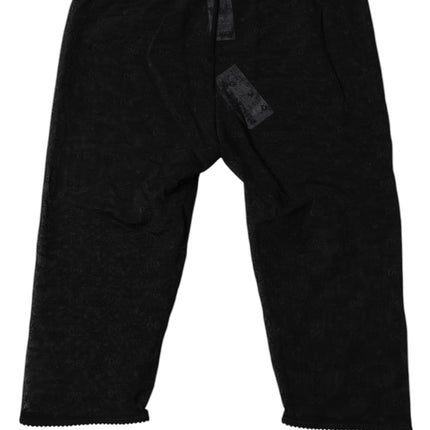 Dolce & Gabbana Black Logo Lace Lingerie Cropped Tight Underwear