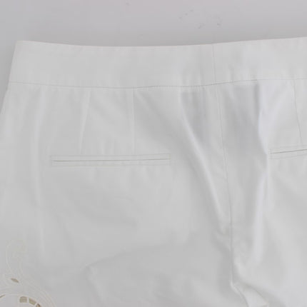 Dolce & Gabbana White Floral Cutout Dress Sicily Pants