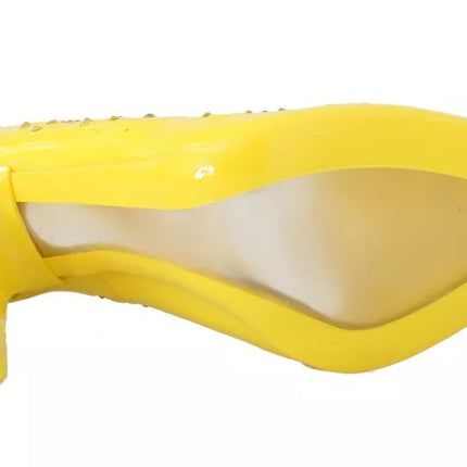Dolce & Gabbana Yellow Crystal Heels CINDERELLA Shoes