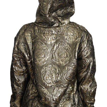 Dolce & Gabbana Im The Queen Jaquard Gold Sweatshirt  Hoodie