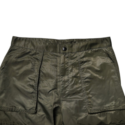 Dolce & Gabbana Dark Green Nylon Cargo Pants
