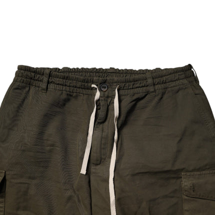 Dolce & Gabbana Brown Cotton Stretch Cargo Pants