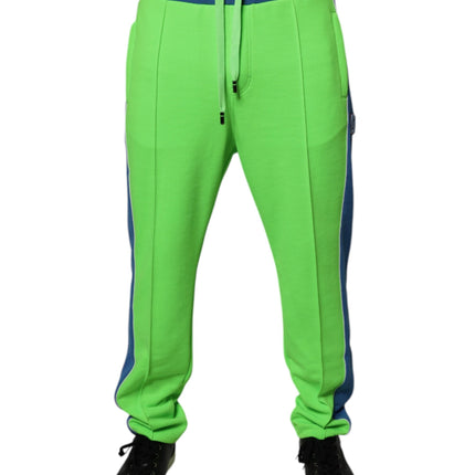 Dolce & Gabbana Green Blue Jogger Sweatpants Pants