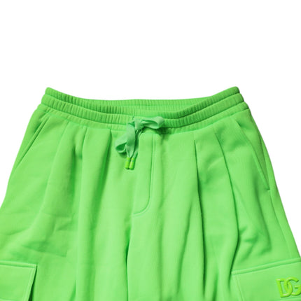 Dolce & Gabbana Neon Green Cargo Jogger Men Sweatpants Pants