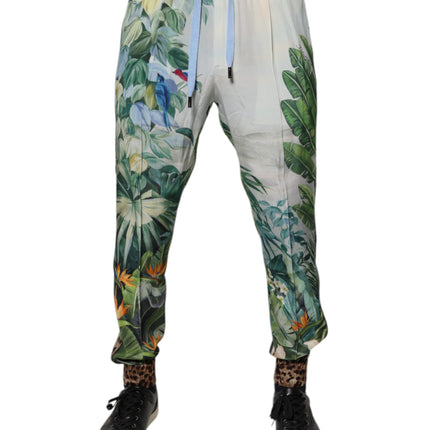 Dolce & Gabbana Multicolor Tropical Jogger Sweatpants Pants