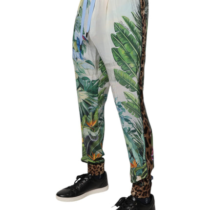 Dolce & Gabbana Multicolor Tropical Jogger Sweatpants Pants
